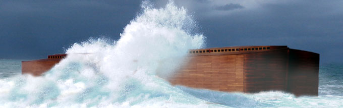The Bible specifies Noah’s Ark as 300 cubits long, 50 cubits wide and 30 cubits high, a huge, stable, seaworthy vessel.