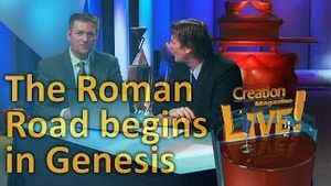 Roman Road begins in Genesis