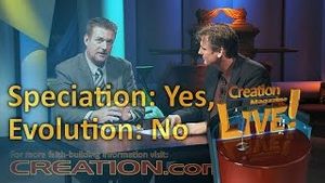 Speciation: yes, Evolution: no 