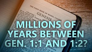 Millions of years between Gen 1:1 and Gen 1:2?