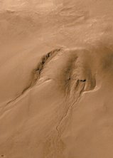 No liquid water has been found on Mars.