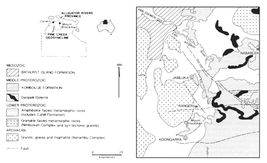 Location of Koongarra uranium deposit.